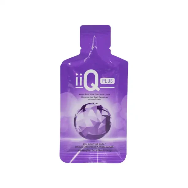 iiQ Plus PhytoScience Lutein Zeaxanthin Goji Berry juice beverage front