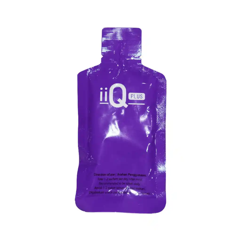 iiQ Plus PhytoScience Lutein Zeaxanthin Goji Berry juice beverage back