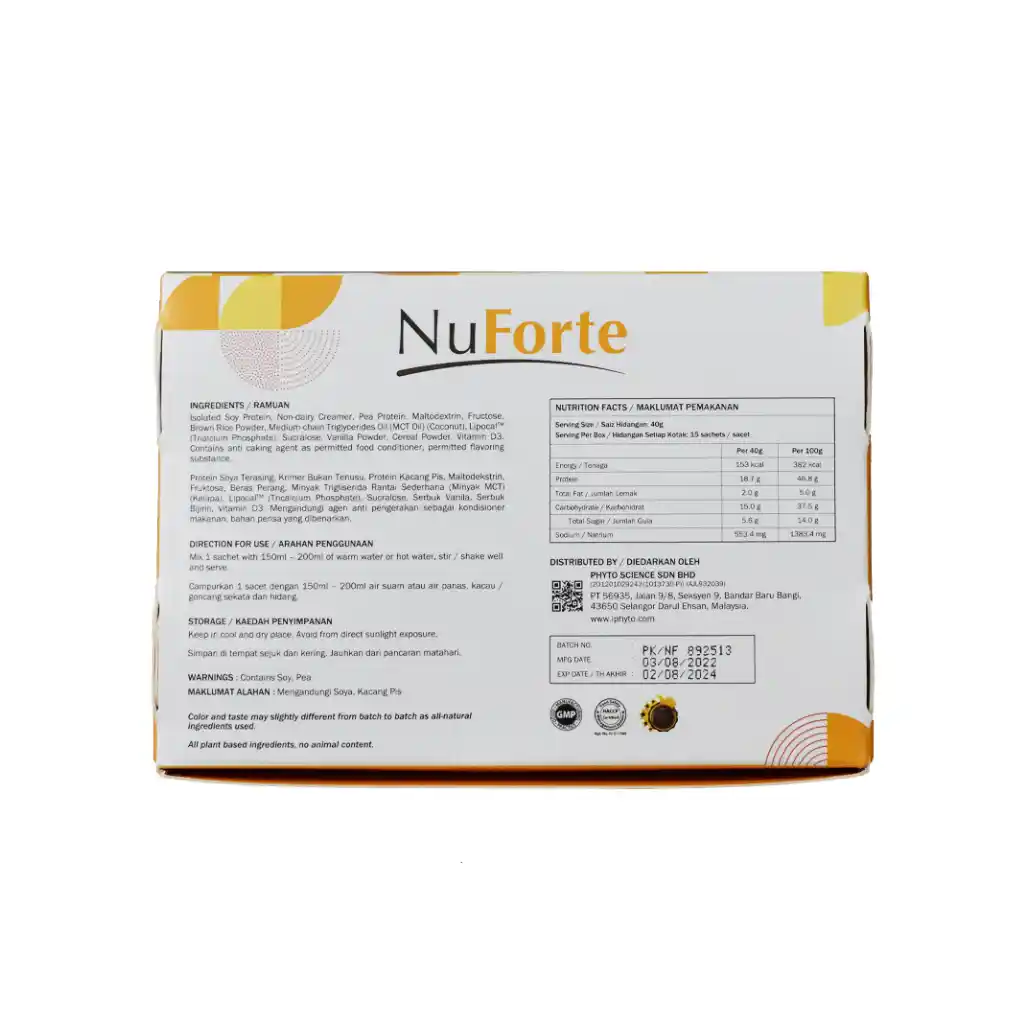NuForte™ plant-based protein and nutritional beverage