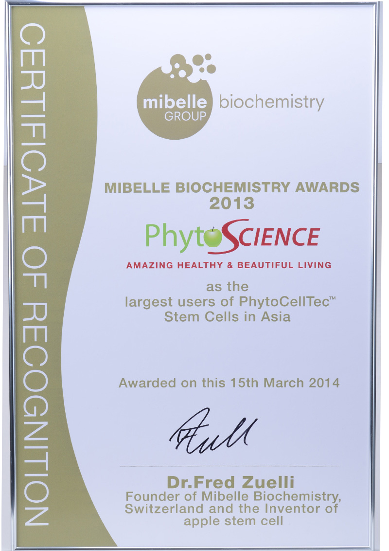 Manufacturer 25 award-The-largest-User-of-Stem-Cells-in-Asia-2013